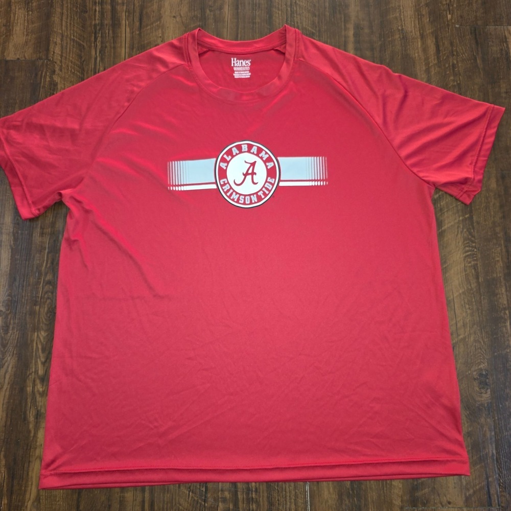 T-Shirt Hanes Alabama Crimson Tide Red Mens 2XL NCAA Football